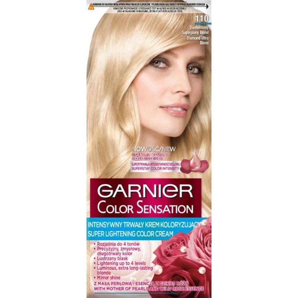 ГАРНИЕ Color Sensation Трайна боя за коса, 110 Diamond Ultra Blond - Грижа за косата