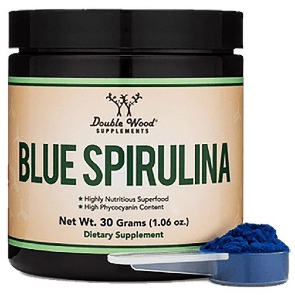 BLUE SPIRULINA/ СИНЯ СПИРУЛИНА прах 30 г DOUBLE WOOD