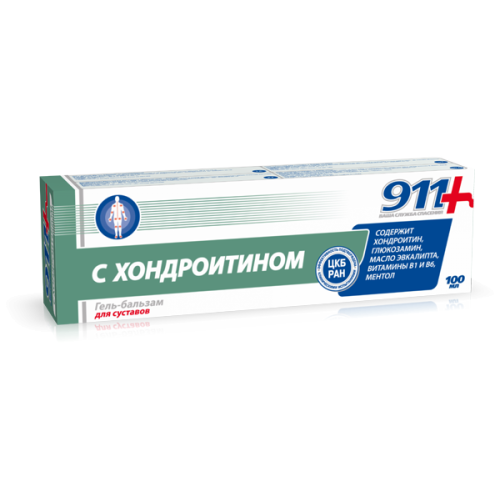 911 Chondroitin gel - balm for joints and muscles 100 ml / 911 Хондроитин гел - балсам за стави и мускули 100 мл - Стави, Кости, Мускули
