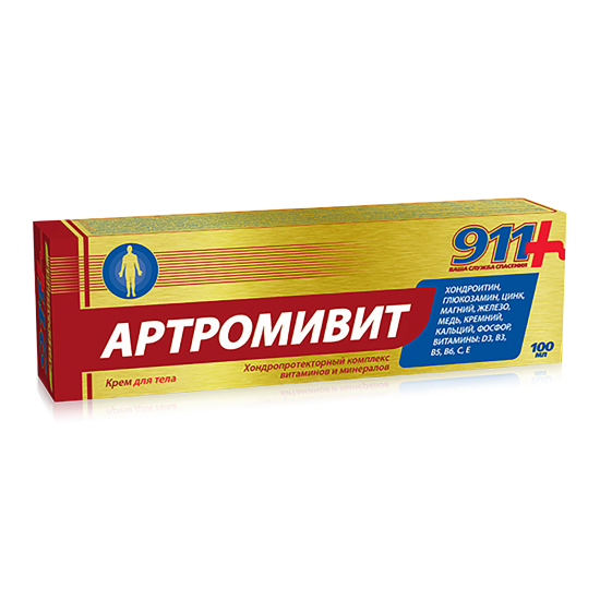 ᐉ АРТРОМИВИТ КРЕМ ЗА ТЯЛО 100 мл 911