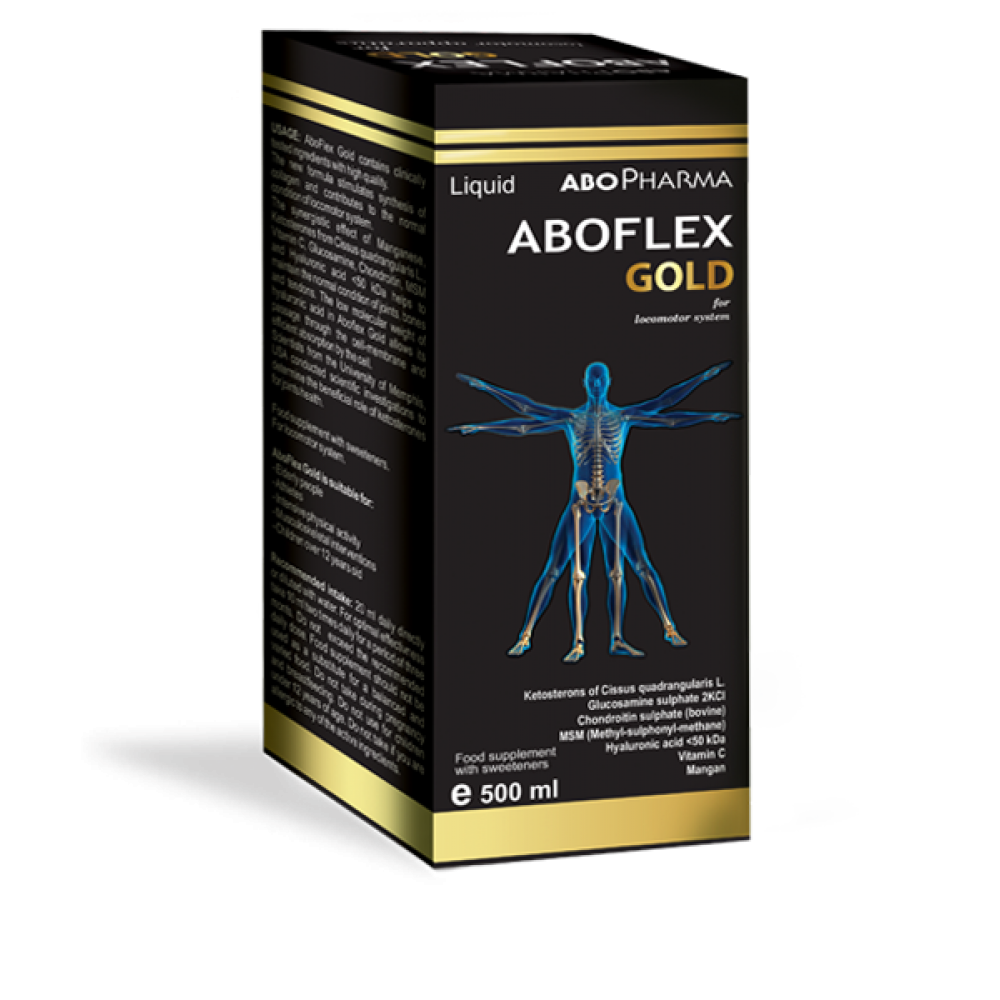 ABO Aboflex Gold за опорно-двигателния апарат х500 мл - Стави, Кости, Мускули