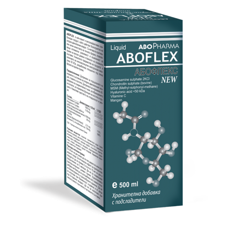 ABO Aboflex сироп за стави х500 мл - Стави, Кости, Мускули