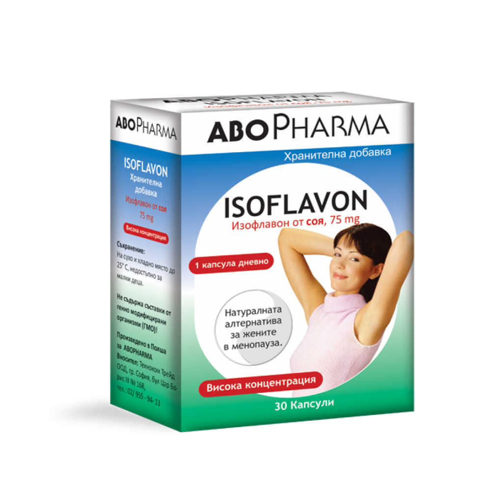 ABO Isoflavon При менопауза 75 мг x30 капсули - Ендокринна система