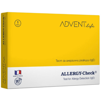 ТЕСТ ALLERGY-CHECK за алергични реакции, касета х 1 бр ADVENT LIFE