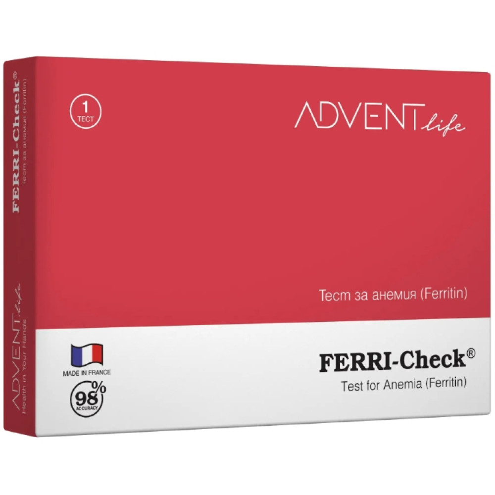 ТЕСТ FERRI-CHECK за анемия, касета х 1 бр ADVENT LIFE - Диагностика