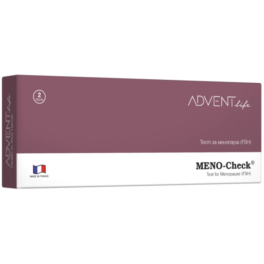 ТЕСТ MENO-CHECK за менопауза, касета х 1 бр ADVENT LIFE - Диагностика ТЕСТ MENO-CHECK за менопауза, касета х 1 бр ADVENT LIFE - Диагностика