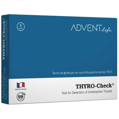 ТЕСТ THYRO-CHECK за функция на щитовидна жлеза, касета х 1 бр ADVENT LIFE