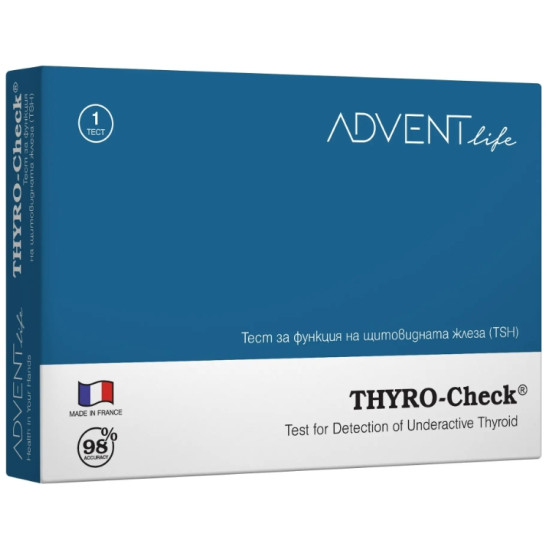 ТЕСТ THYRO-CHECK за функция на щитовидна жлеза, касета х 1 бр ADVENT LIFE
