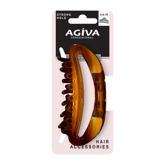 АГИВА PRO шнола за коса 8 см, кафява HC-9125A