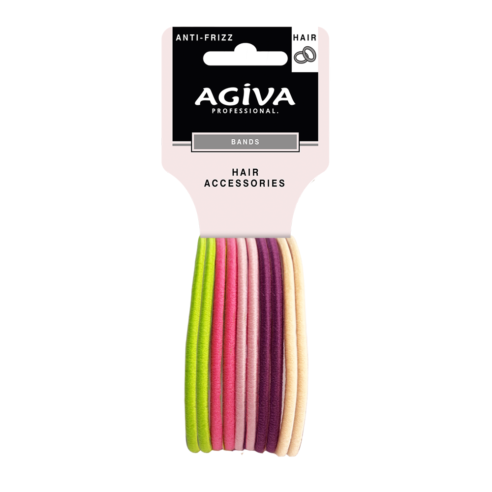 АГИВА PRO ластик спирала за коса, цветен х 10 бр GB-040B - Грижа за косата
