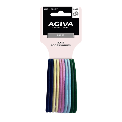 АГИВА PRO ластик за коса цветен х 10 бр GB-040K