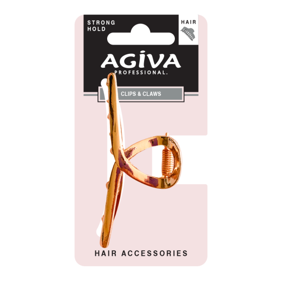 AGIVA PRO шнола за коса 7 см златна MC-K07