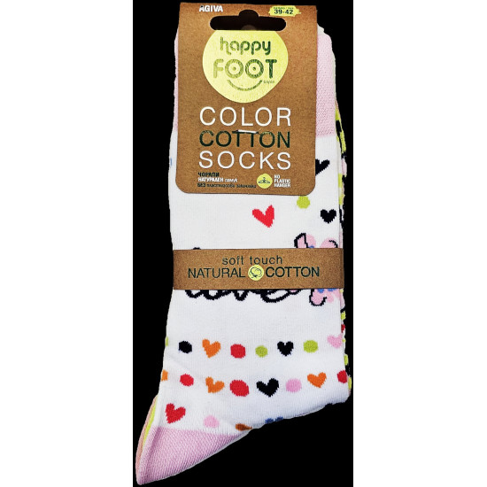 HAPPY FOOT чорапи DESIGN ЛЮБОВ ЦВЕТЯ х 1 бр р-р 39-42
