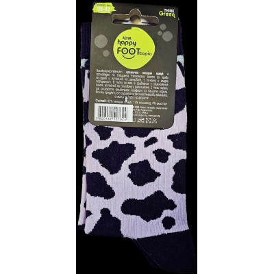HAPPY FOOT чорапи DESIGN MILKY COW х 1 бр р-р 39-42
