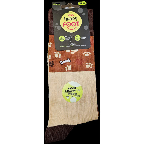 HAPPY FOOT чорапи DESIGN КУЧЕНЦЕ х 1 бр р-р 43-46