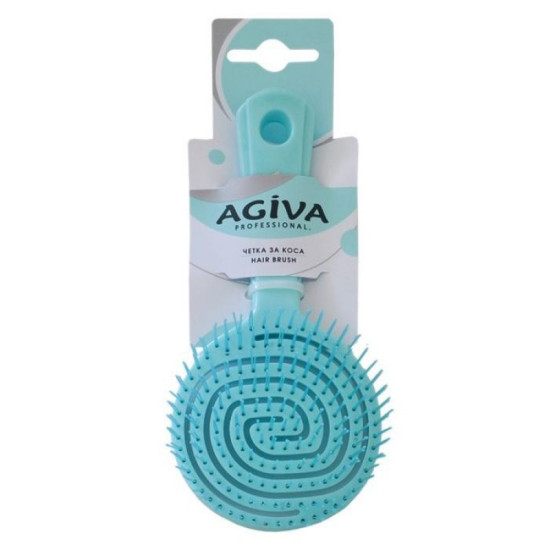 AGIVA PRO четка за коса, кръгла синя 18223SC-B