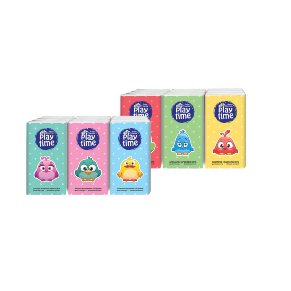 BABY CREMA PLAY TIME ПТИЦИ сухи кърпички х 6 бр
