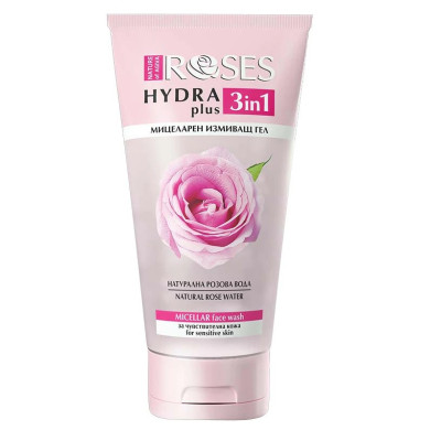 NATURE OF AGIVA ROSES HYDRA PLUS 3в1 мицеларен измиващ гел за лице 150 мл