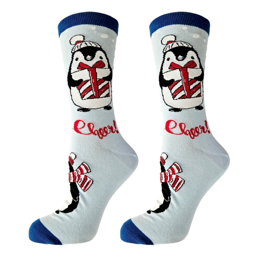 HAPPY FOOTTOPIA ЧОРАПИ ПАМУК ЗИМА ПИНГВИН 43-46 - Грижа за крака, пети и стъпала HAPPY FOOTTOPIA ЧОРАПИ ПАМУК ЗИМА ПИНГВИН 43-46 - Грижа за крака, пети и стъпала