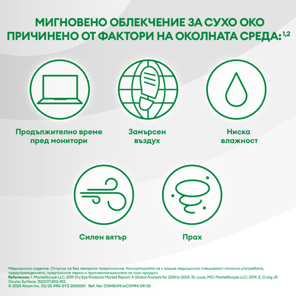 СИСТЕЙН УЛТРА MDPF капки за очи без консерванти 10 мл - Сензорни органи