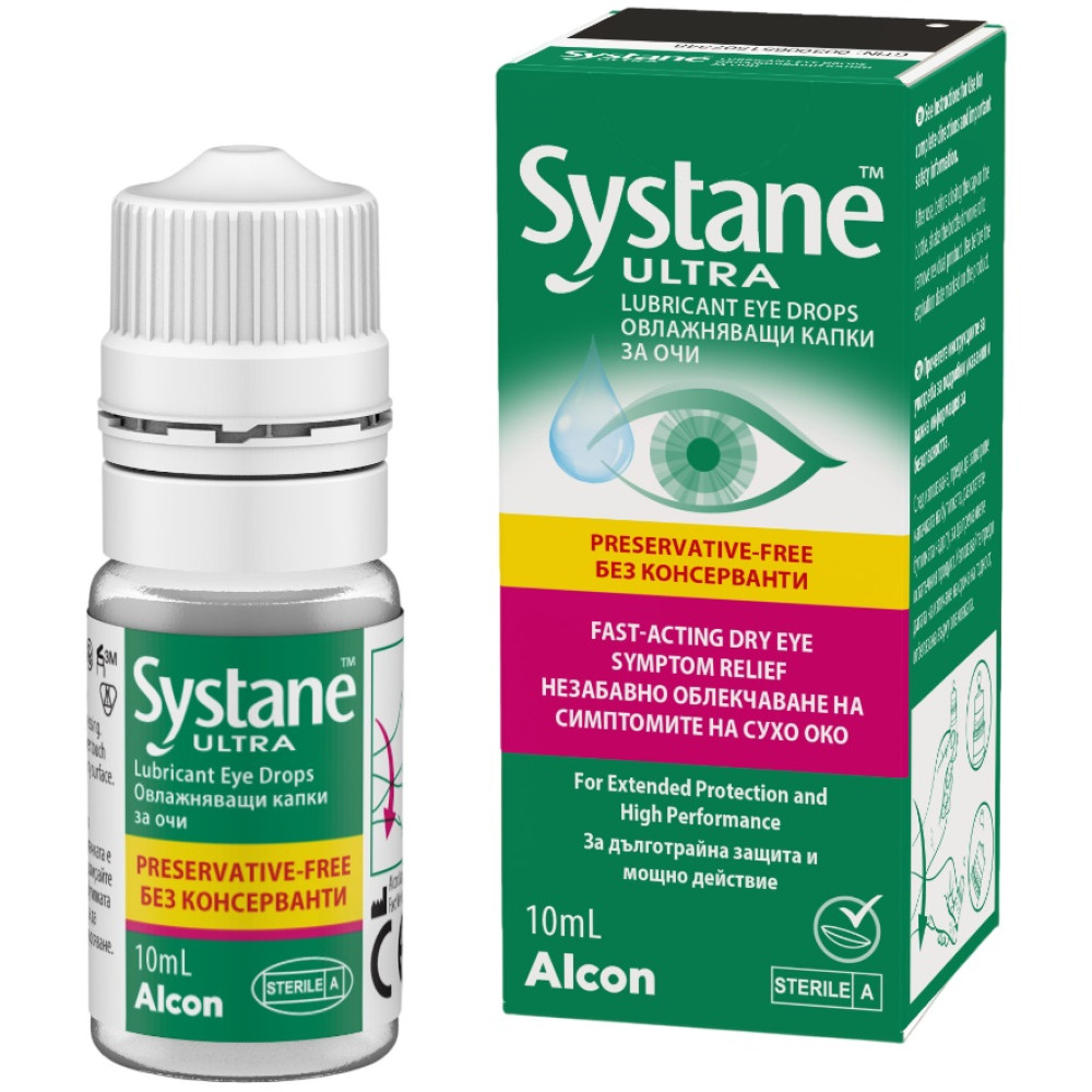 Systane Ultra eye drops 10 ml. / Систейн Ултра капки за очи 10 мл. - Очи и зрение Systane Ultra eye drops 10 ml. / Систейн Ултра капки за очи 10 мл. - Очи и зрение