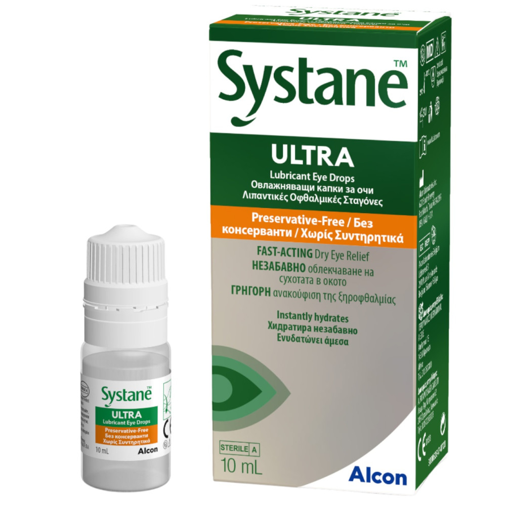 СИСТЕЙН УЛТРА MDPF капки за очи без консерванти 10 мл - Сензорни органи