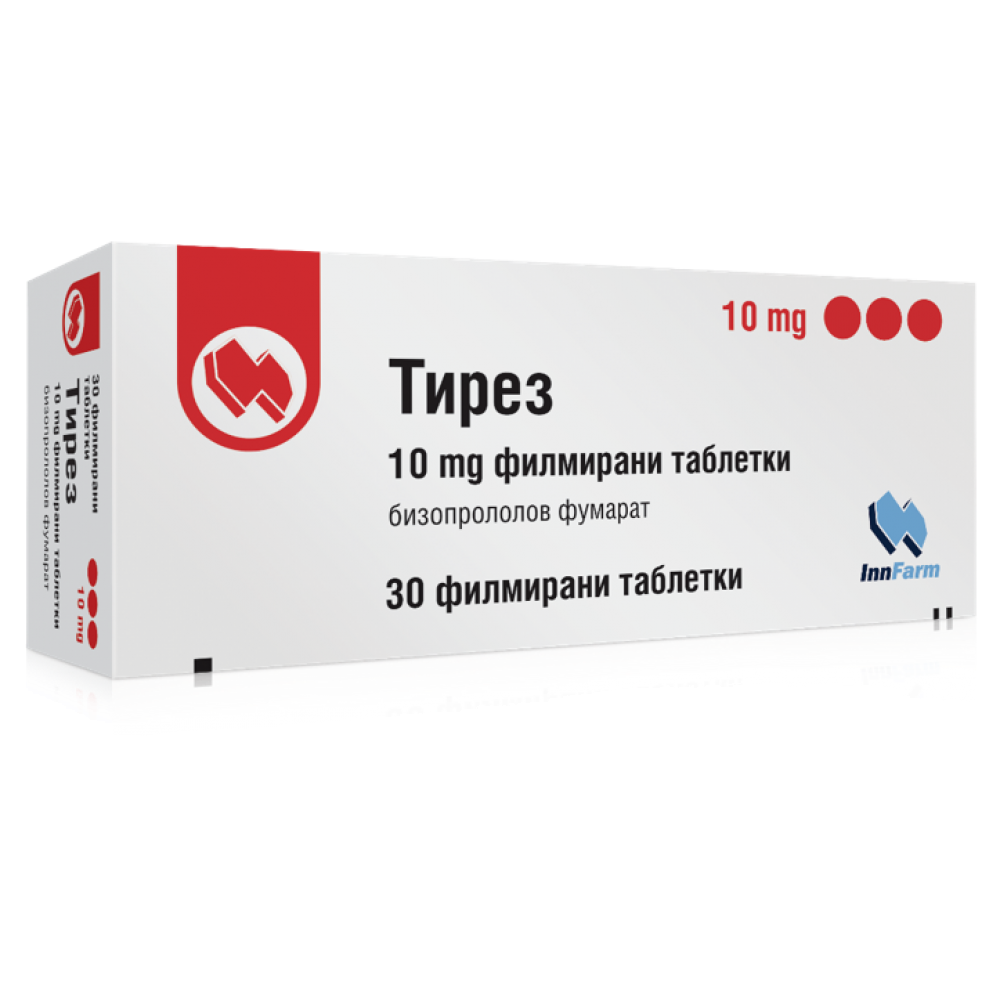 ТИРЕЗ 10 мг табл х 30 бр - Лекарства с рецепта