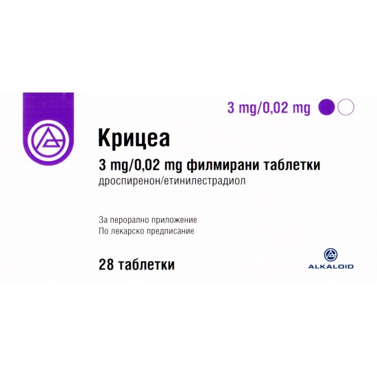 КРИЦЕА табл 3 мг/0.02 мг х 28 бр