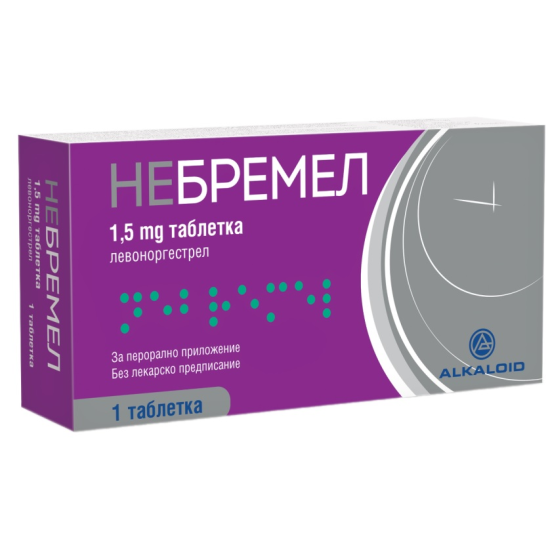 НЕБРЕМЕЛ табл 1.5 мг x 1 бр