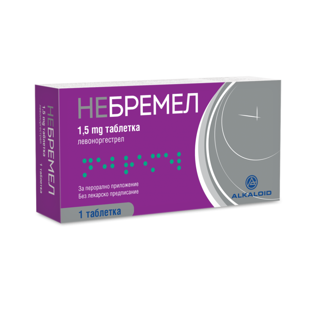 НЕБРЕМЕЛ табл 1.5 мг x 1 бр - Пикочо-полова система