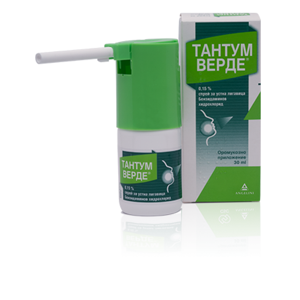 Tantum Verde 0,15 % oromucosal spray 30 ml / Тантум Верде 0,15 % спрей за устна лигавица 30 мл. - Кашлица и гърло