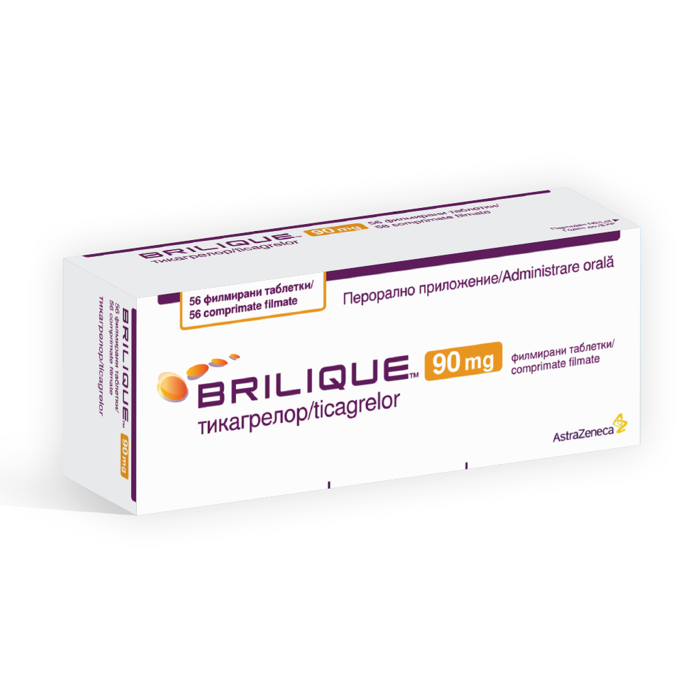 Brilique 90 mg 56 tablets / Брилик 90 мг 56 таблетки - Лекарства с рецепта