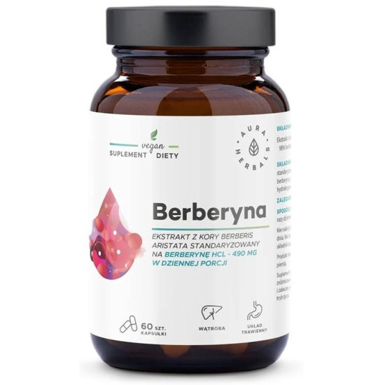 БЕРБЕРИН капс 490 мг х 60 бр AURA HERBALS