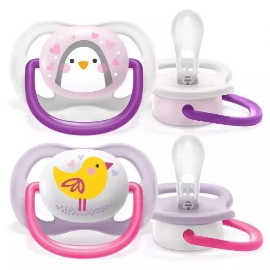 АВЕНТ ULTRA AIR ANIMALS биберон залъгалки 0-6 м х 2 бр ПИНГВИНЧЕ И ПТИЧЕ