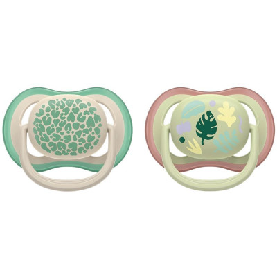 АВЕНТ ULTRA AIR биберон залъгалка 6-18 м х 2 бр ЛИСТА