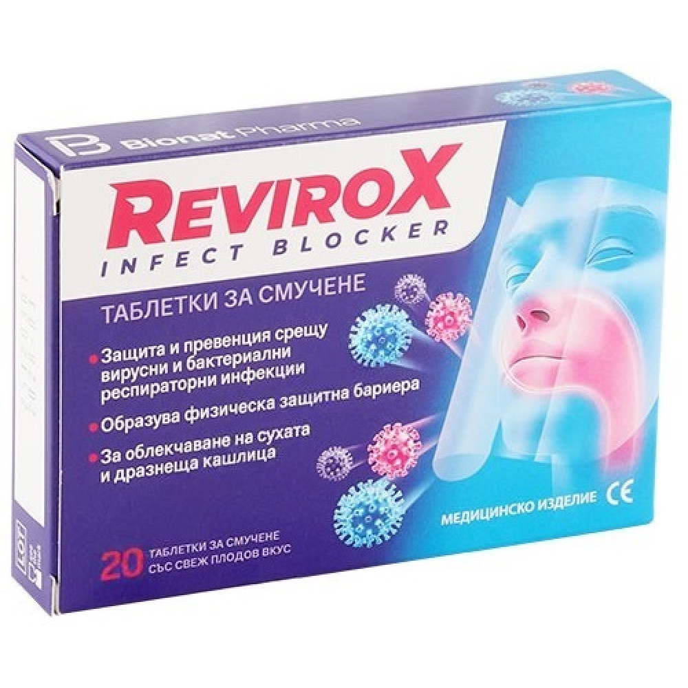 РЕВИРОКС ИНФЕКТ БЛОКЕР табл за смучене х 20 бр - Грип и простудни заболявания