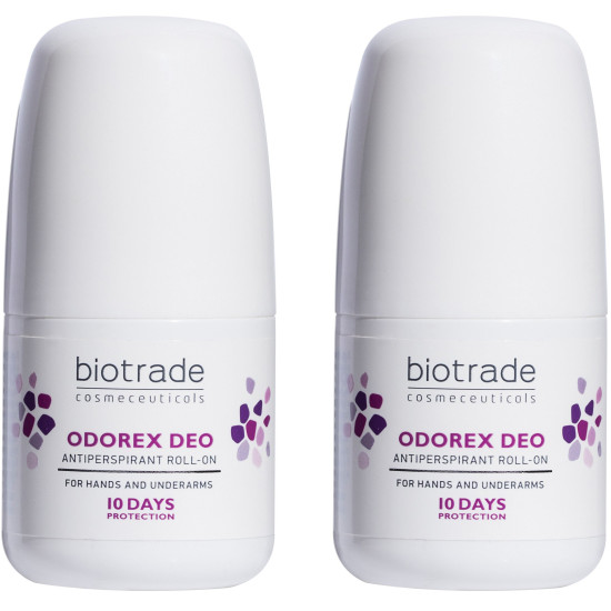 BIOTRADE ODOREX DEO DUO КОМПЛЕКТ рол-он против изпотяване с удължено действие до 10 дни х 2 бр