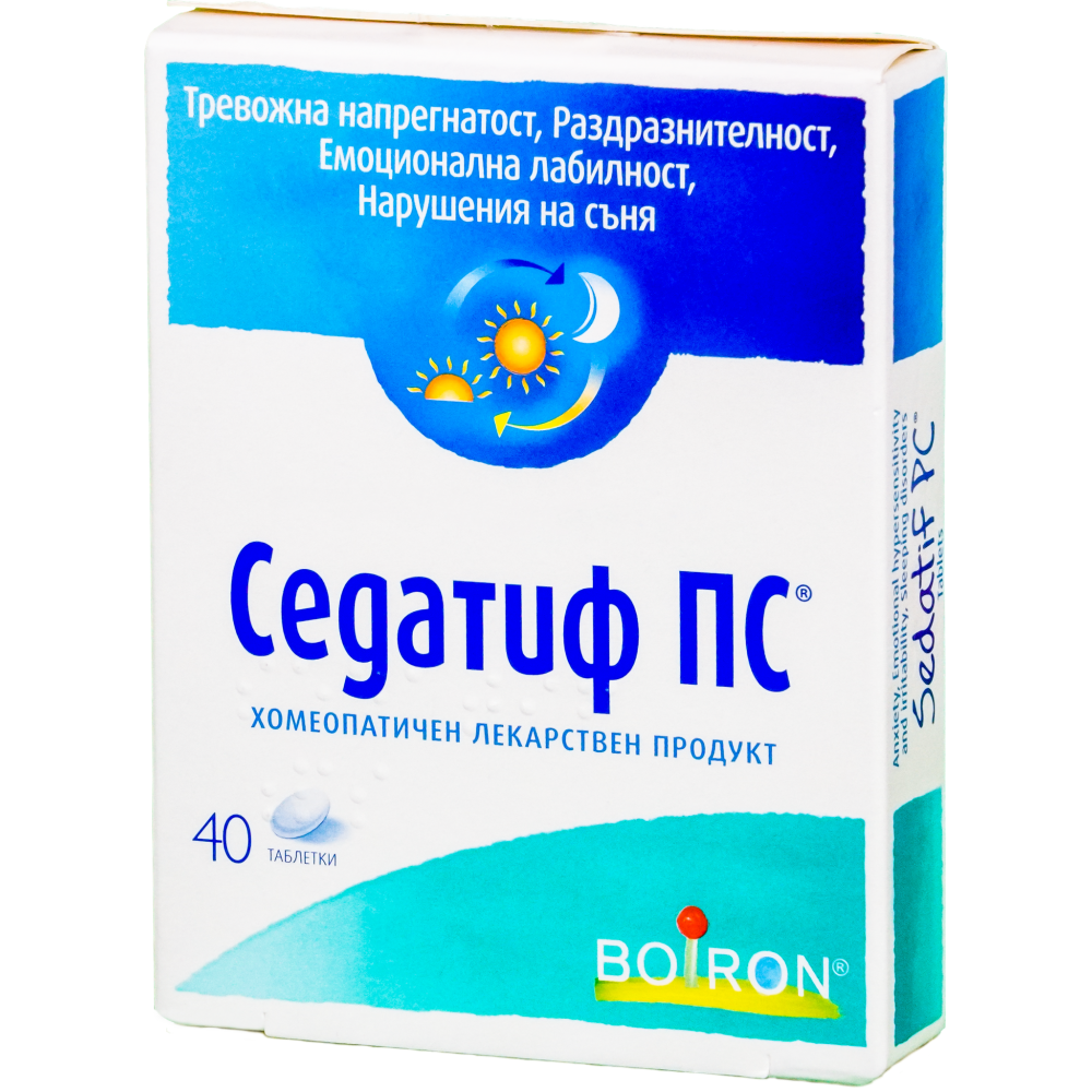 Sedatif PC 40 tablets / Седатиф ПС 40 таблетки - Комплексна хомеопатия