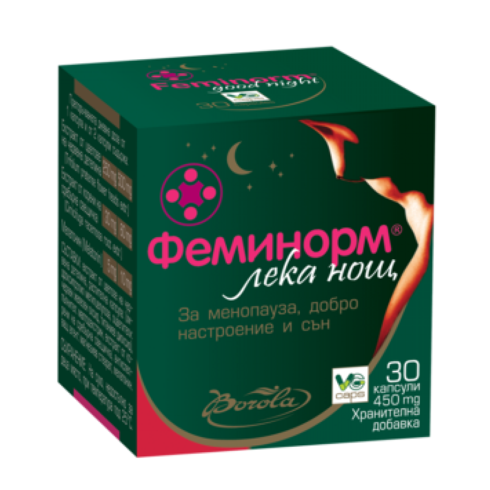 Feminorm good night 30 capsules / Феминорм лека нощ 30 капсули - Безсъние и напрежение