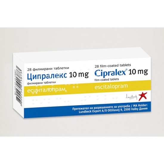 ЦИПРАЛЕКС табл 10 мг x 28 бр