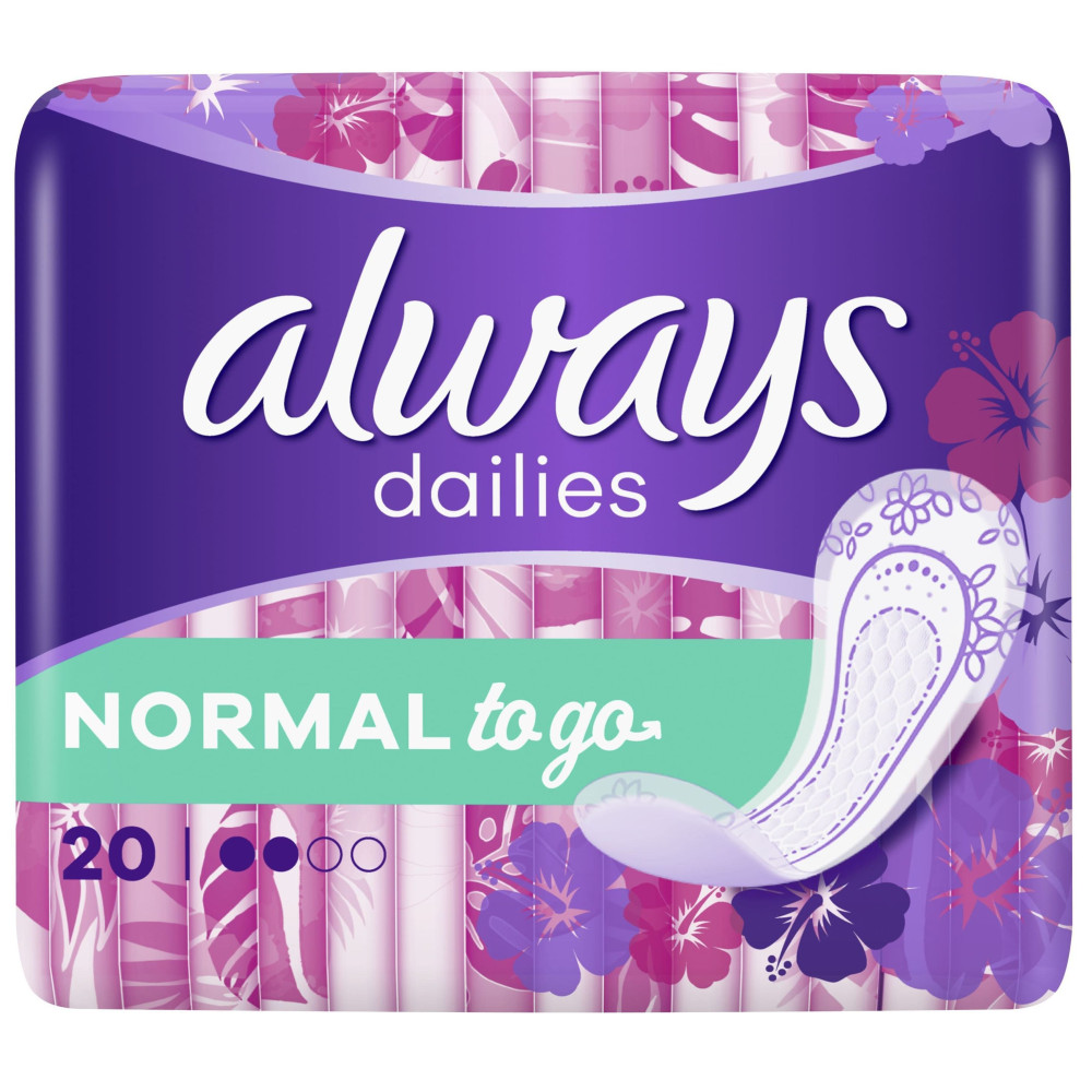 ДАМСКИ ПРЕВРЪЗКИ ОЛУЕЙС NORMAL TO GO ежедневни x 20 бр /кубче/ - Интимна хигиена