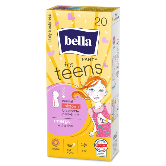 БЕЛЛА FOR TEENS PANTY ENERGY ежедневни дамски превръзки х 20 бр