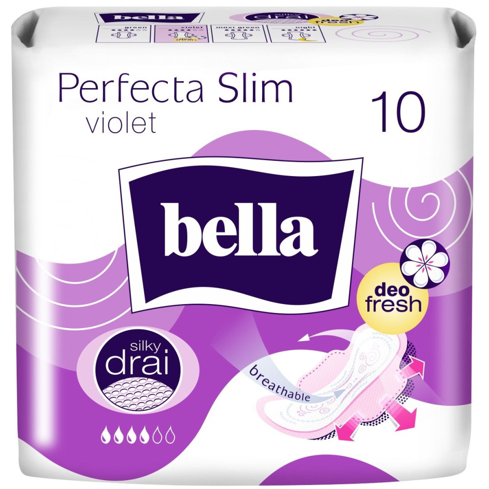 ДАМСКИ ПРЕВРЪЗКИ БЕЛЛА PERFECTA VIOLET коприна х 10 бр