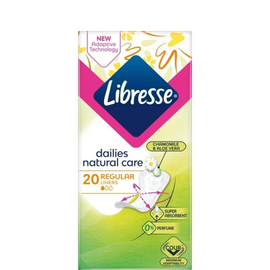 ДАМСКИ ПРЕВРЪЗКИ ЛИБРЕС NATURAL CARE ежедневни х 20 бр