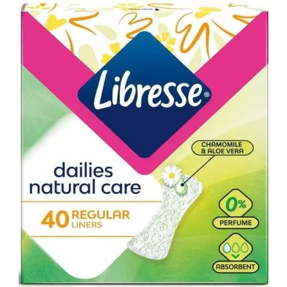 Libresse Natural Care Дамски превръзки ежедневни х 40 броя -