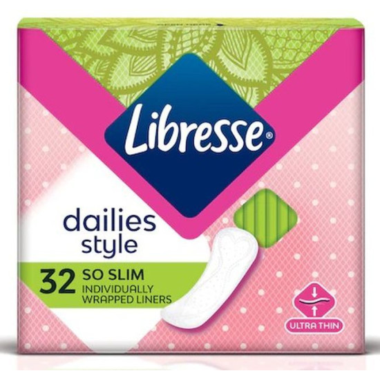 ДАМСКИ ПРЕВРЪЗКИ ЛИБРЕС DAILIES STYLE SO SLIM супертънки ежеднeвни х 32 бр