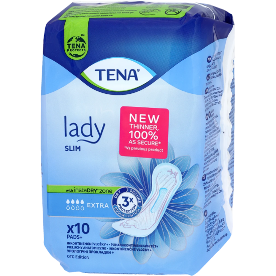 ТЕНА LADY SLIM EXTRA дамски превръзки за умерена инконтиненция х 10 бр