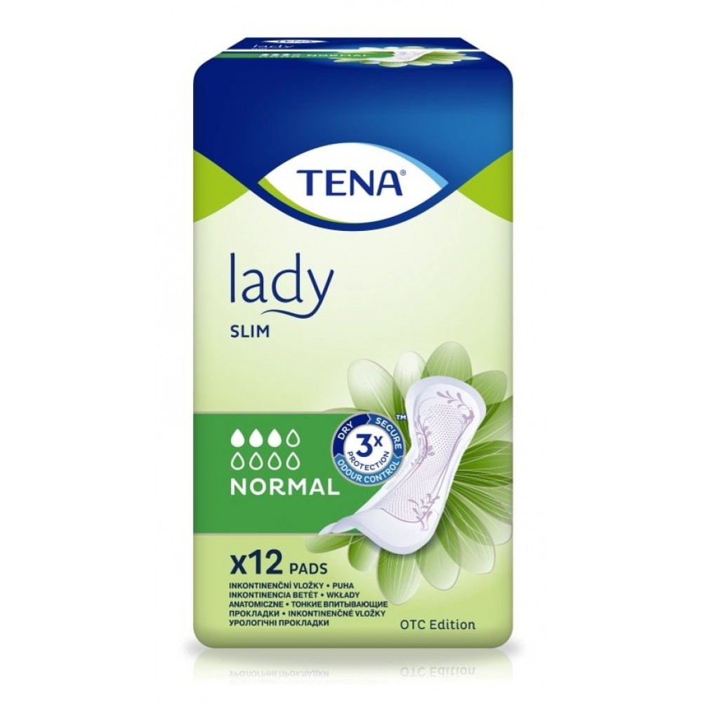 ТЕНА LADY Slim Normal превръзки за лека инконтиненция 12 бр - Интимна хигиена