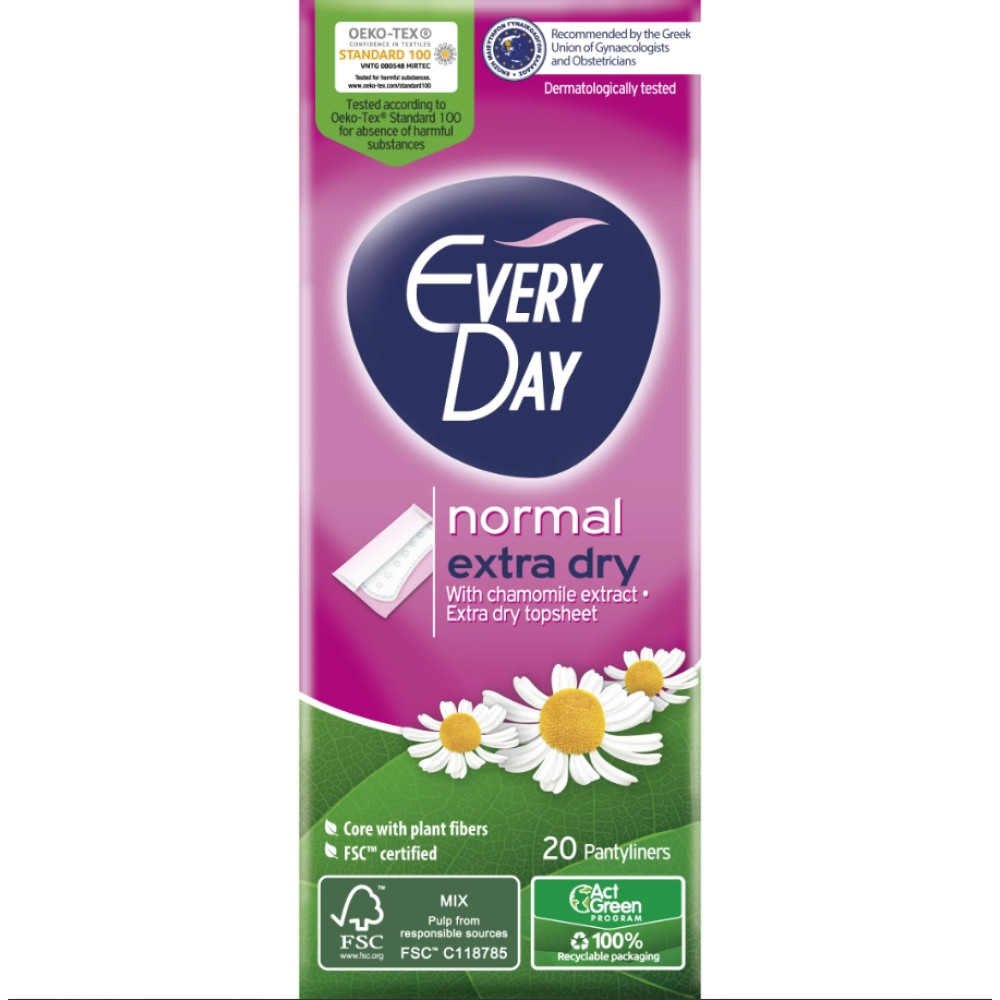 EveryDay Normal Extra Dry Дамски превръзки ежедневни х 20 броя -