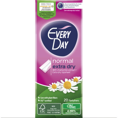 ДАМСКИ ПРЕВРЪЗКИ EVERY DAY EXTRA DRY ежедневни х 20 бр